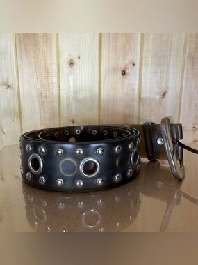 Unbranded Studded Grommet Y2K Translucent Jelly Belt y2K punk grunge rockability